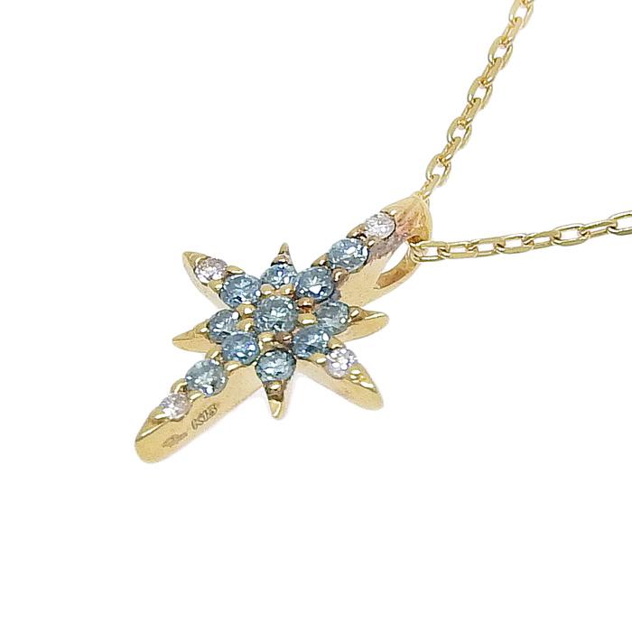 スタージュエリーダイヤモンドネックレス K18WG 0.25カラット ブルー スタージュエリーダイヤモンドネックレス K18WG 0.25カラット ブルー