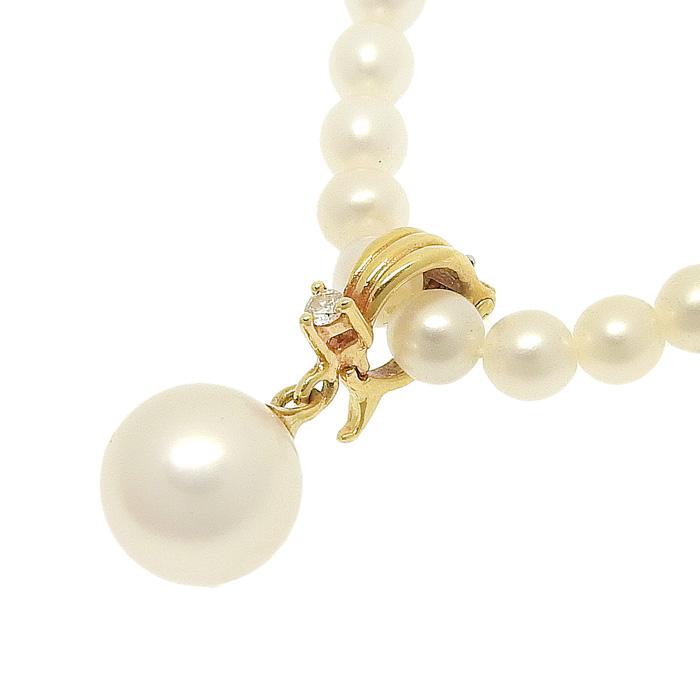 タサキ　K18 パール 7.1グラム ワンポイントダイヤ付き タサキ K18 パール 7.1グラム ワンポイントダイヤ付き ☆ 期間限定