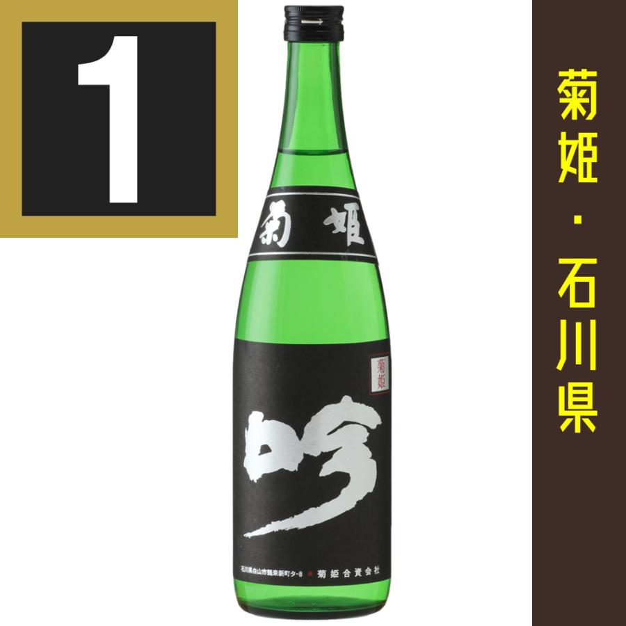 菊姫 大吟醸 黒吟 くろぎん 720ml カートン入 関東 中部 近畿地方送料