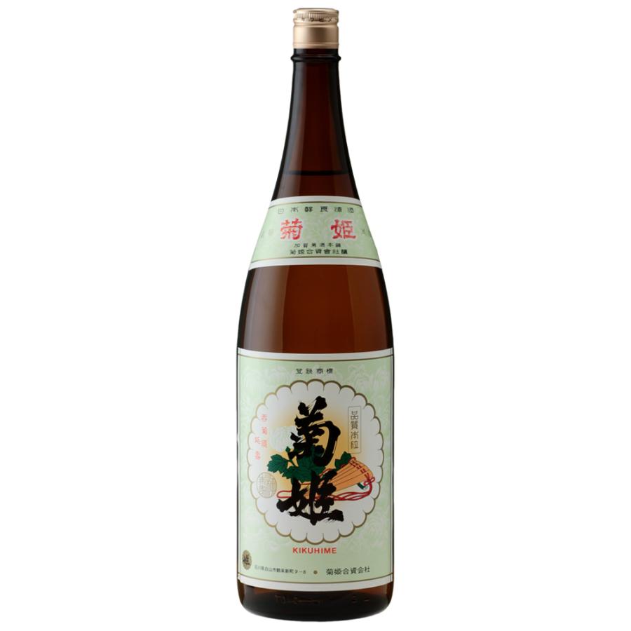 菊姫 姫 1800ml 菊姫専用カートン入 ていねいに包装します 日本酒