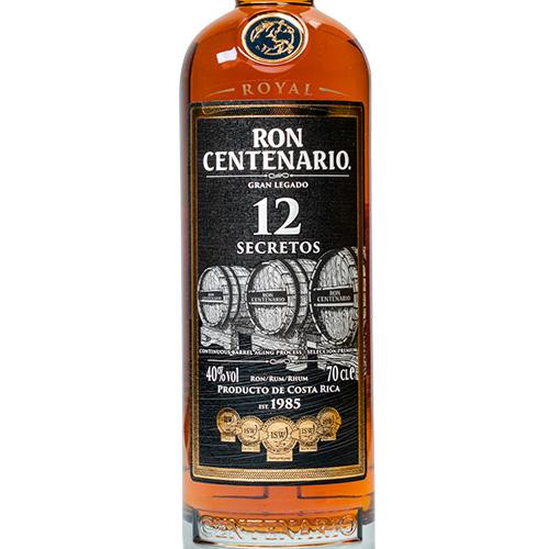RON CENTENARIO 12年 セクリトス 40% ロイヤル センテナリオ 12年 グランレガト 40% 700ml 箱なし