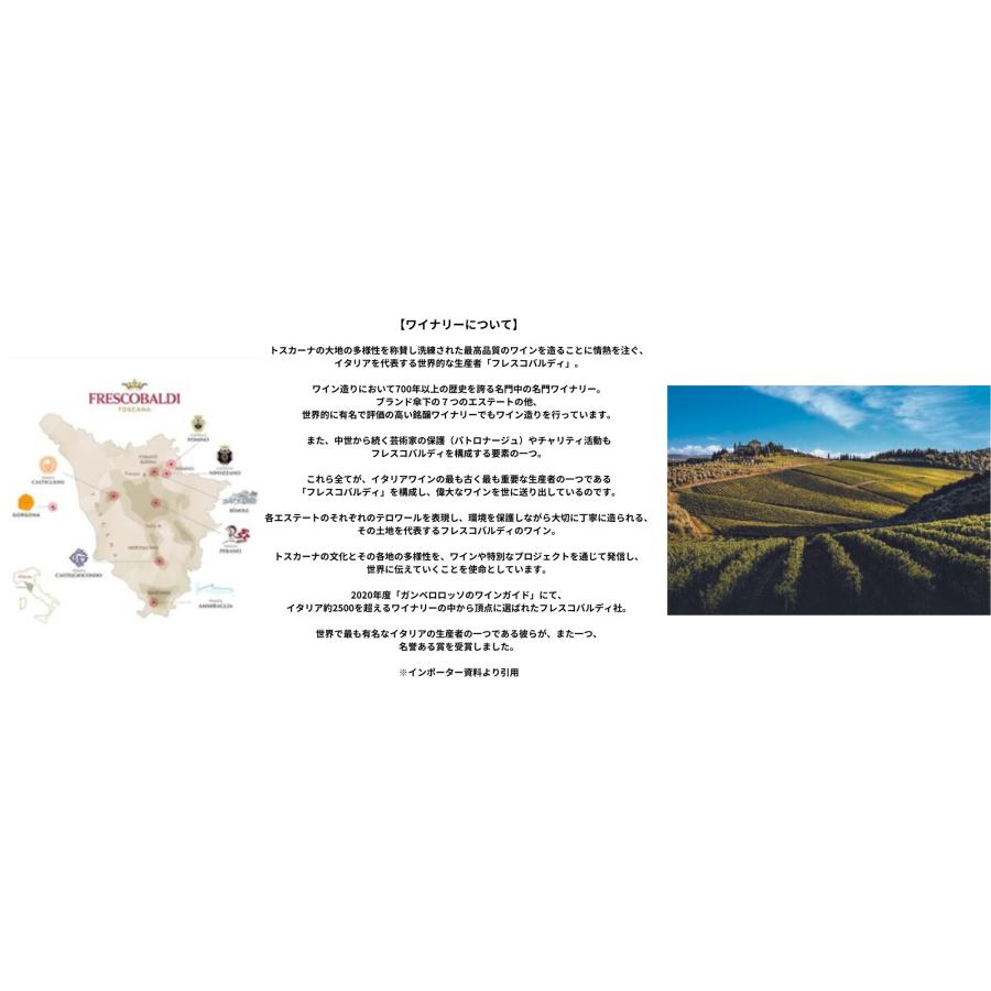 フレスコバルディ ブルネッロ ディ モンタルチーノ カステルジョコンド リゼルヴァ 2015 正規品 750ml 赤ワイン イタリア トスカーナ フルボディ｜osake-concier｜03