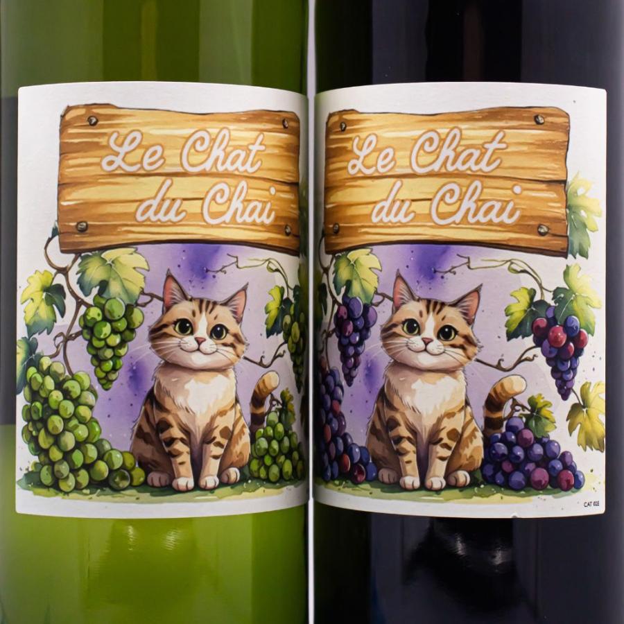 LGIワインズ ワイン蔵の猫たち 赤白飲み比べセット 750ml×2本 フランス 赤ワイン 白ワイン 猫ラベル ワインセット 送料無料 |  | 01