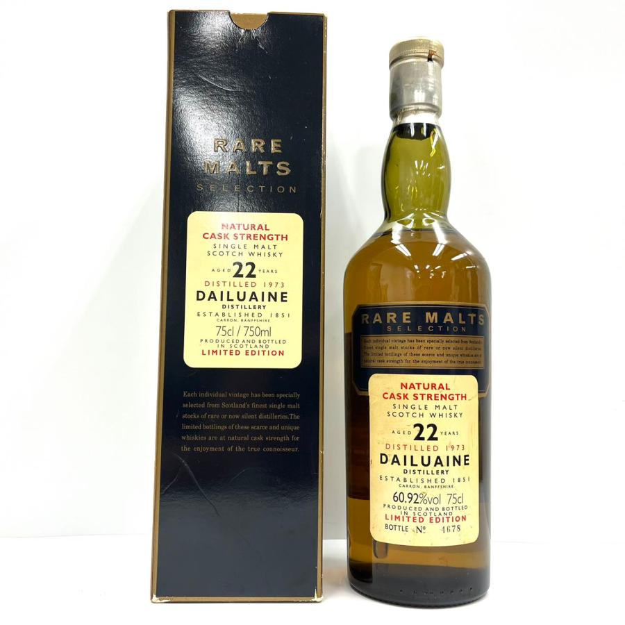 ダルユーイン 22年 レアモルト 1973 60.92% 75cl 箱付き** : お酒の