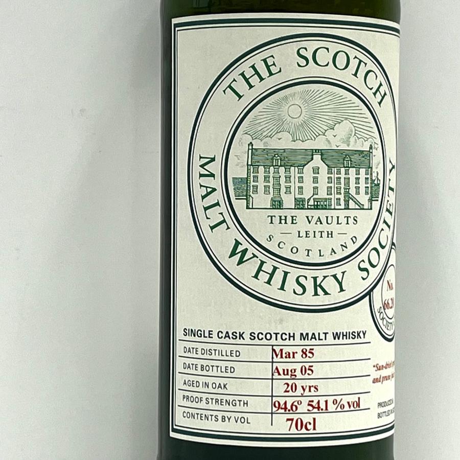 ソサエティウイスキー SMWS66.20 アードモア 20年 ARDMORE 1985-2005