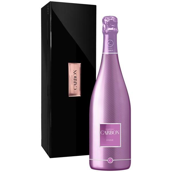 特価　シャンパンカーボン ピンク ロゼ（専用化粧箱入） シャンパン カーボン ロゼ ピンクボトル 750ML ギフト箱入り 正規品