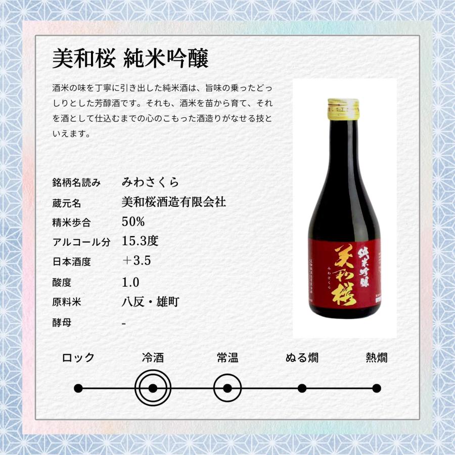 雨後の月 特定名称酒 飲み比べセット(300ml×6本) 日本酒 広島 誠鏡