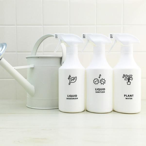 スプレーボトル500ml（霧・泡）・アイコンラベル・セット[詰め替え