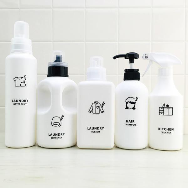 スプレーボトル500ml(霧・泡)・アイコンラベル・セット スプレーボトル500ml(霧・泡)・アイコンラベル・セット