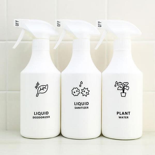 スプレーボトル500ml 霧 泡 アイコンラベル セット 詰め替えボトル 詰め替え容器 白 ホワイト ボトル スプレー 消臭剤 キャニヨン製 Osmr Osameru 通販 Yahoo ショッピング