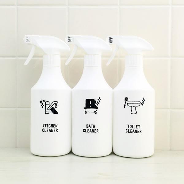 ✳️スプレーボトル 詰め替えボトル　500ml 5個 セット　詰め替え容器 スプレーボトル500ml（霧・泡）・イニシャルデザインラベル・セット