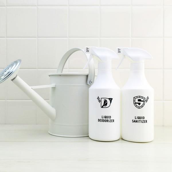 スプレーボトル500ml（霧・泡）・イニシャルデザインラベル・セット