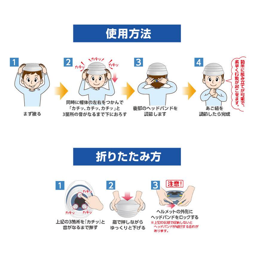 オサメット jr 子ども用 公式ストア 販売製造元ストア 防災用 折り畳みヘルメット 収納性抜群 グッドデザイン賞受賞 災害時 加賀産業 SNT