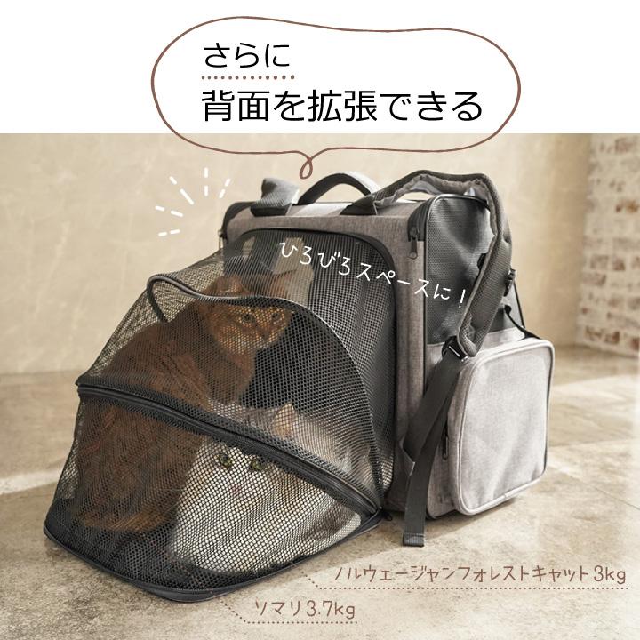 ペット用防災リュック 犬 猫 兼用 ロッジ 単品 キャリーバッグ
