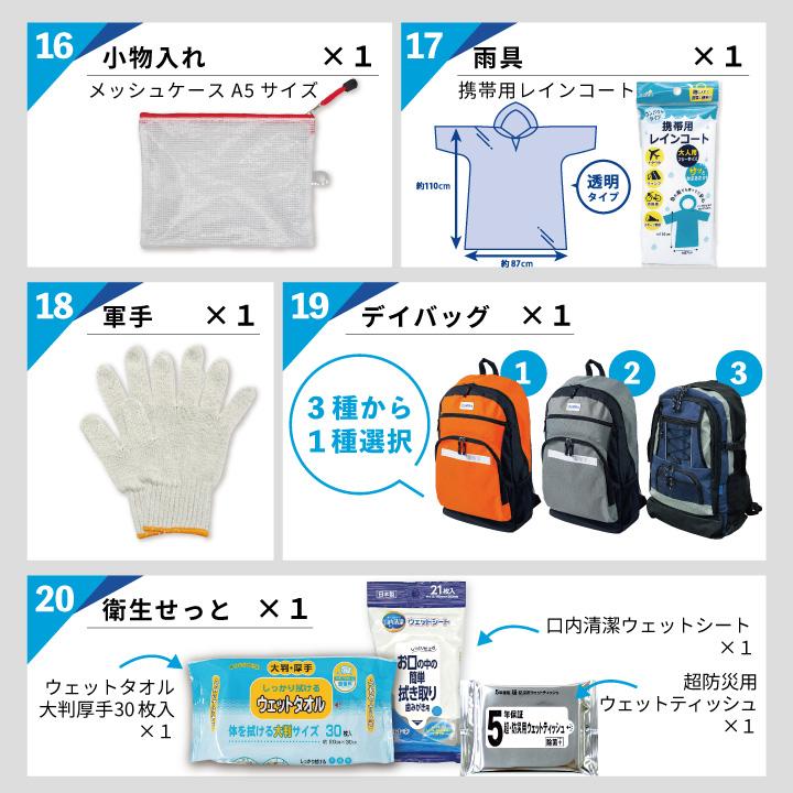 防災セット 1人用 ひとりせっと S+ 折り畳みヘルメット オサメット