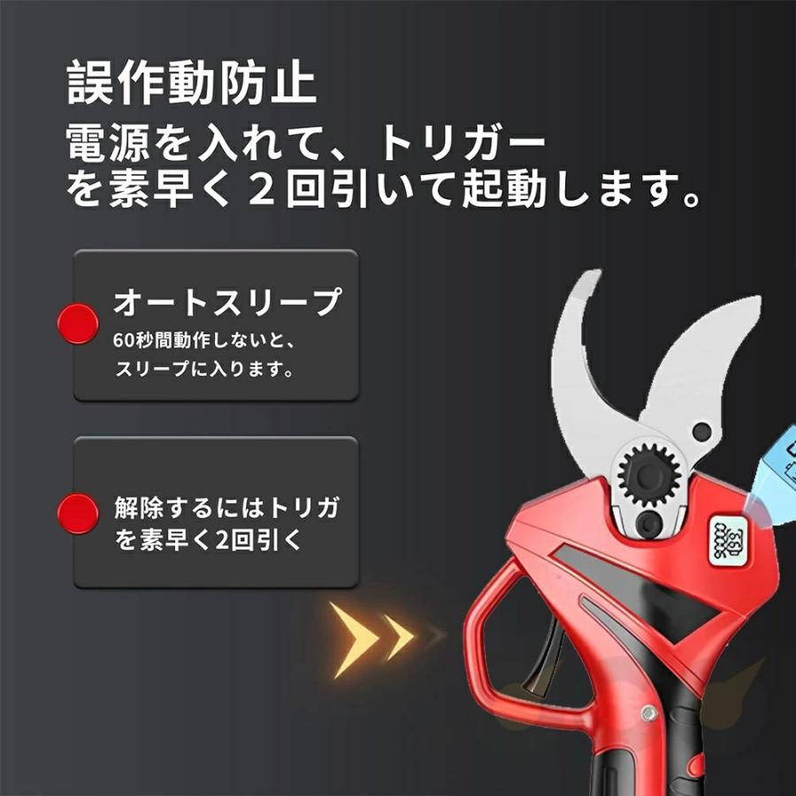 剪定ばさみ 充電式 高枝切り マキタバッテリー互換 切断直径45mm 軽量 電池残量表示 伸縮式 250cm 延長ポール ブラシレスモーター 枝切り 果樹用 家庭用 女性用 |  | 06