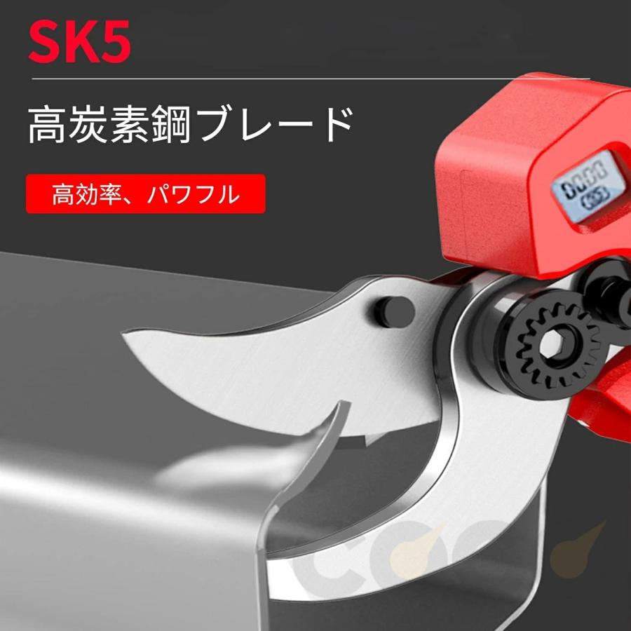 剪定ばさみ 充電式 高枝切り マキタバッテリー互換 切断直径45mm 軽量 電池残量表示 伸縮式 250cm 延長ポール ブラシレスモーター 枝切り 果樹用 家庭用 女性用 |  | 08