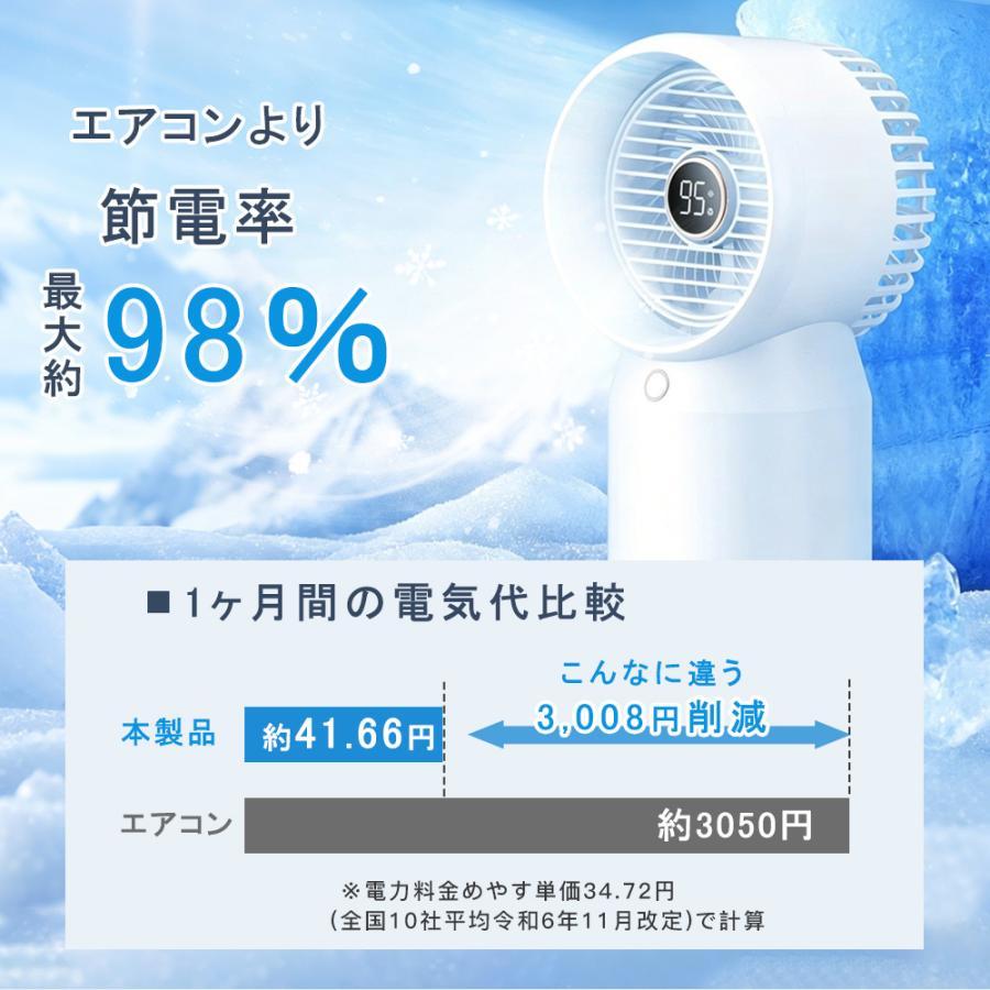 冷風機 卓上 小型 冷風扇 USB充電式 持ち運び便利 1台多役 省エネ
