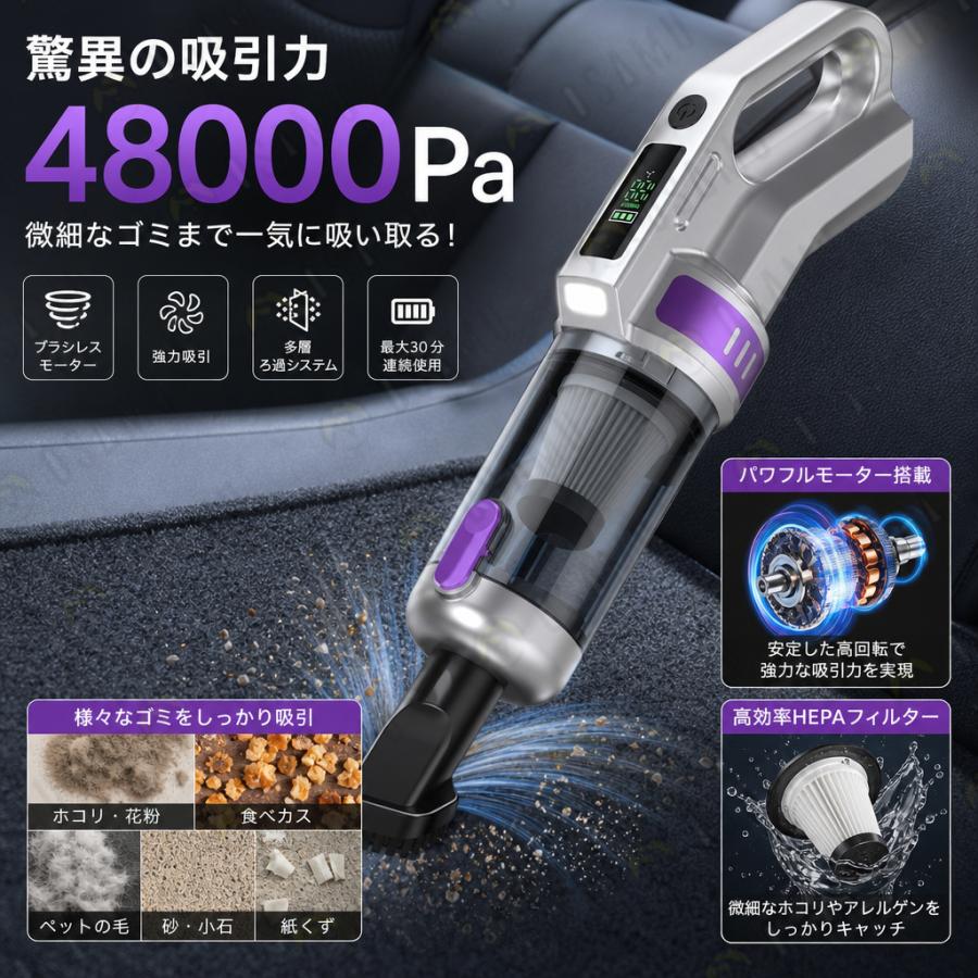 新モデル 掃除機 コードレス 軽量 充電式 強力吸引 人気 サイクロン式