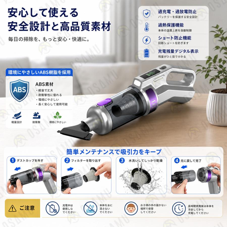 新モデル 掃除機 コードレス 軽量 充電式 強力吸引 人気 サイクロン式
