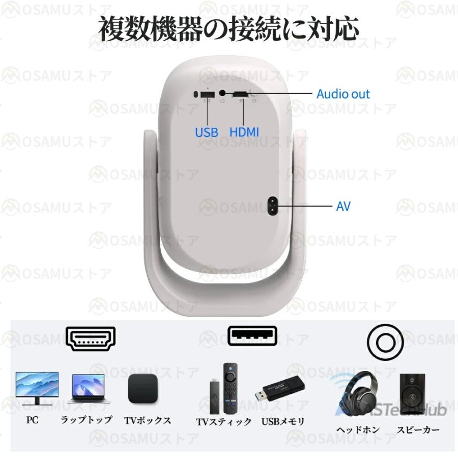 プロジェクター 小型 家庭用 Android搭載 4K対応 自動フォーカス