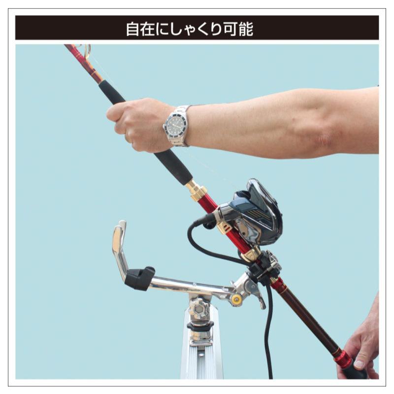 BMO ビーエムオージャパン 極みグリップ ミドルヘビー ステップレール用 20Z0249 釣り コンパクト ロッドホルダー フィッシング ステンレス製 軽量 パーツ_3