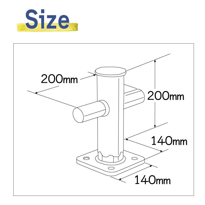 クロスビット ステンレス 200mm 船 船舶 ボート ボート用品 用品 マリン マリン用品 海｜osawamarine｜03