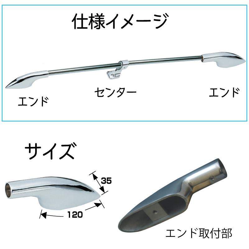 ステンレス製 手すり金具 エンド 固定 ハンドレール金具 22mm 止め