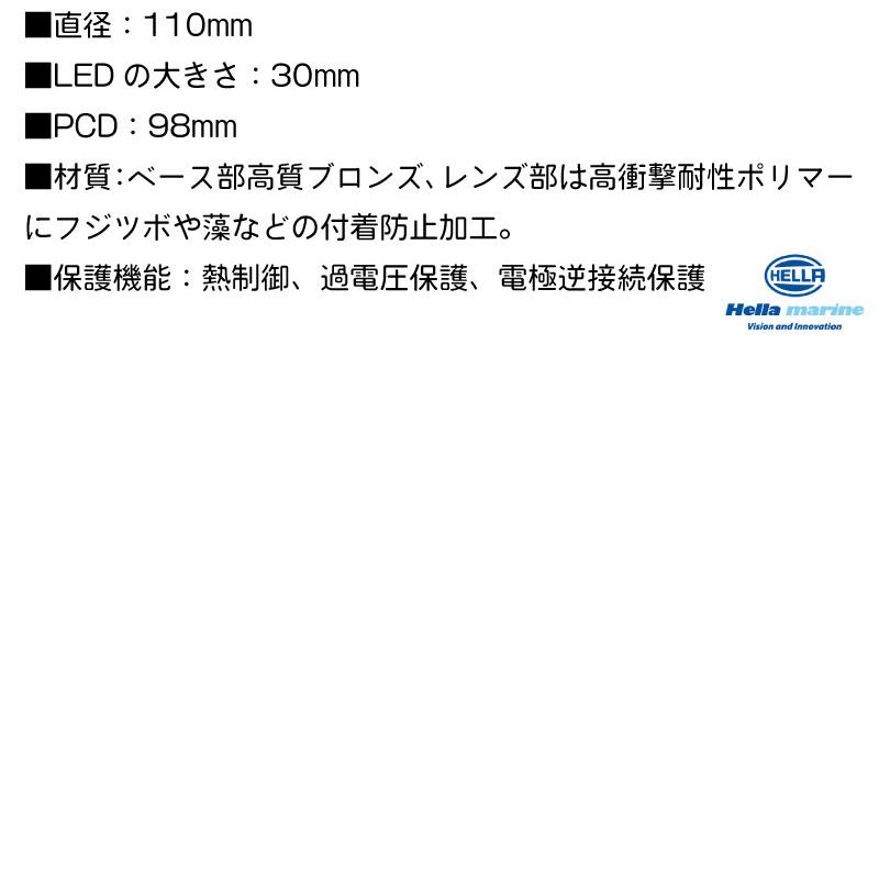 ボート用 水中ライト Bluefin LED Piranha P6 CC カラーチェンジ 12V/24V Hella Marine 船 ボート 船舶 カラフル 電飾 ライト_14