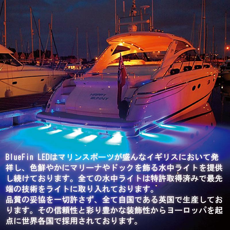 ボート用 水中ライト Bluefin LED Piranha P12 デュアルカラー 水中ライト 白 青 12/24V ボート マリン ライト 装飾 電飾 きれい ホワイト/ブルー｜osawamarine｜03