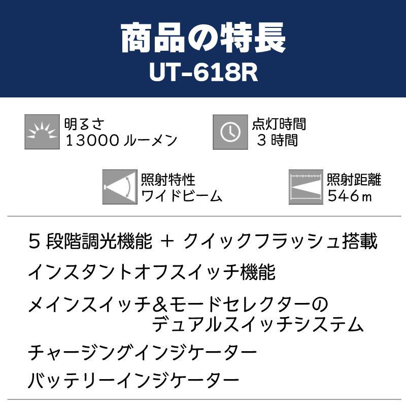 GENTOS（ジェントス） ULTIREX High Power LED Flashlight UT-618R