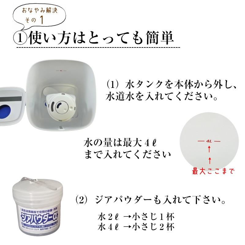 除菌 抗菌 消臭 次亜塩素酸 噴霧器 超音波式 ハセッパーAT45 36畳対応