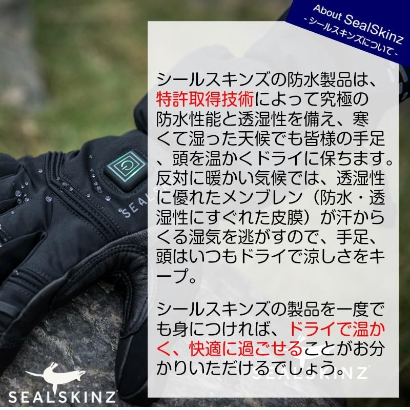 防水手袋 シールスキンズ Waterproof All Weather Glove DRAGON EYE 12100072 手袋 ブラック バイク 自転車 登山｜osawamarine｜02