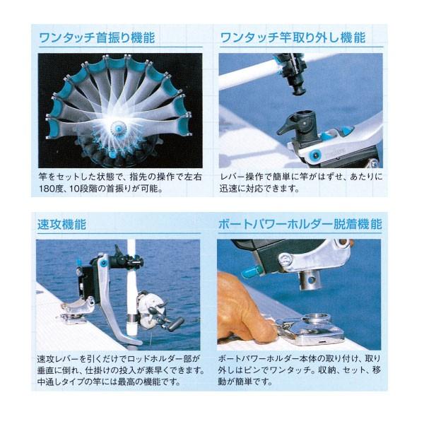 ダイワ ボートパワーホルダー速攻 ブラックエディション 黒 ロッドホルダー ボートベースセット 172 限定 リガーマリン|ユニマットマリン|04