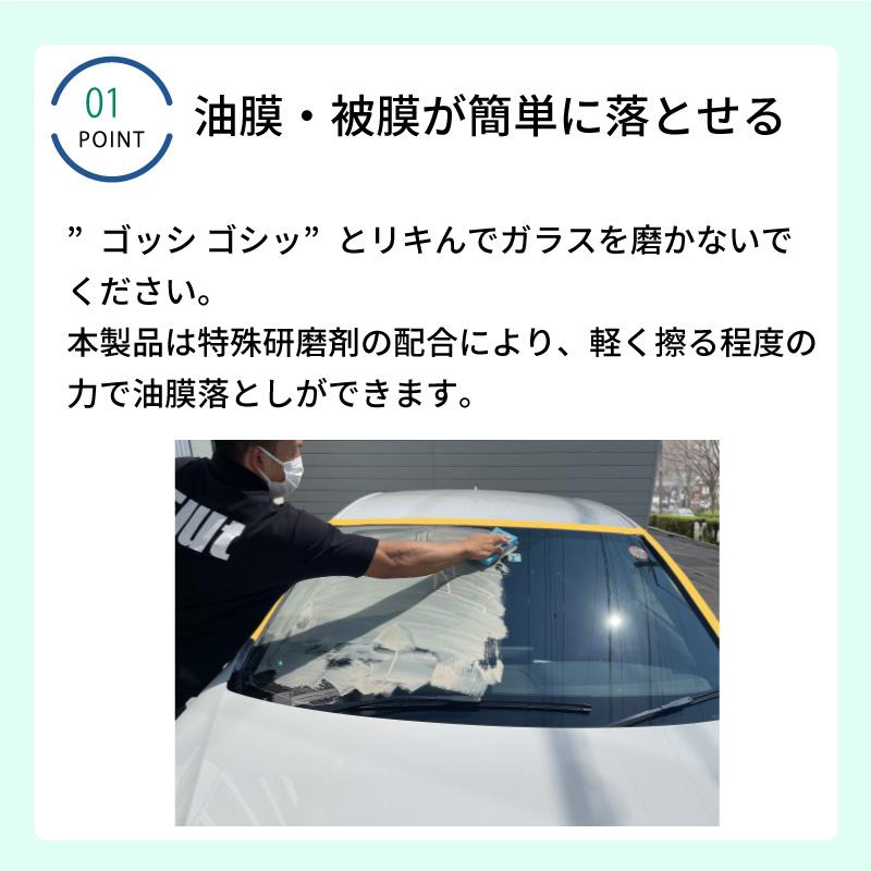 ガラスクリーナー ウロコ取り 油膜 被膜 業務用 MSE-WS400 Elut エルト 自動車 フロントガラス 車 界面活性剤 特殊研磨剤｜osawamarine｜03