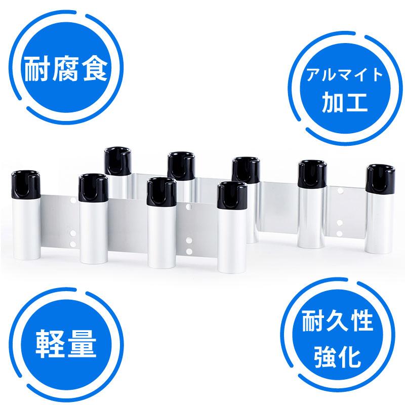 TOP WATER ロッドホルダー 4連 スタンダード アルミ製 トップ