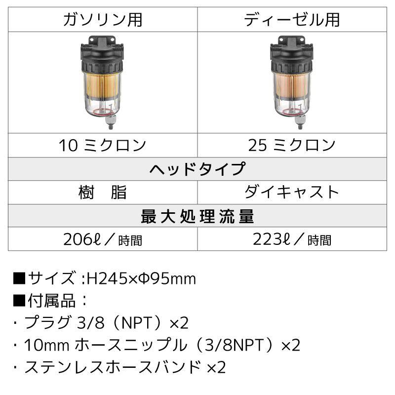 油水分離器 BMOジャパン フルセット クリアタイプ EASTERNER 燃料フィルター 除去 燃料濾し器 船外機用 フィルター ガソリン 水｜osawamarine｜05