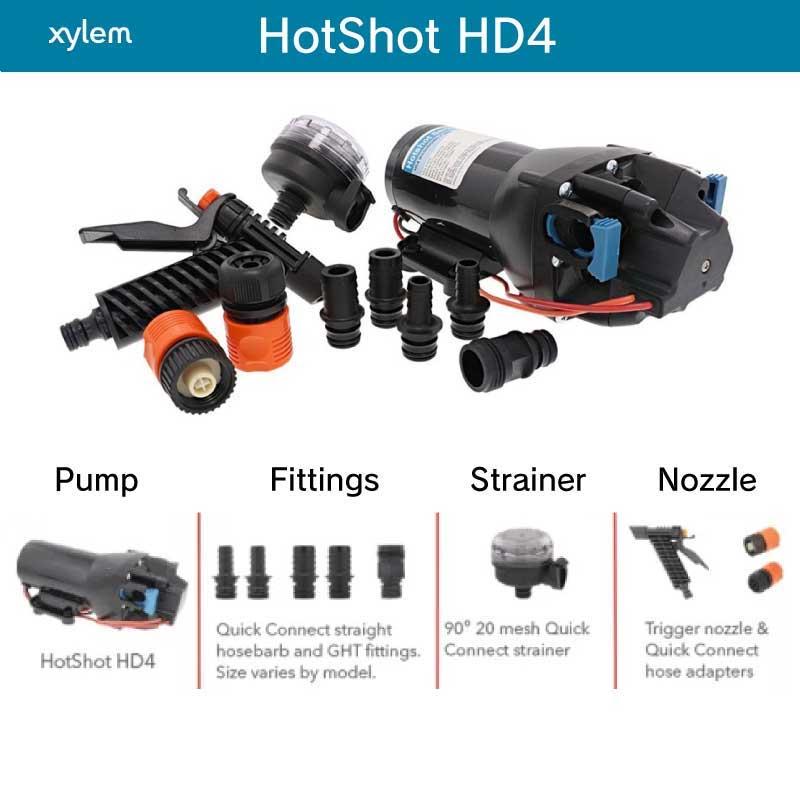 プレッシャーポンプ ポンプ ジャブスコ HotShot HD4 ホットショット4 12V xylem ザイレム マリン用 ウォッシュダウンポンプ_2