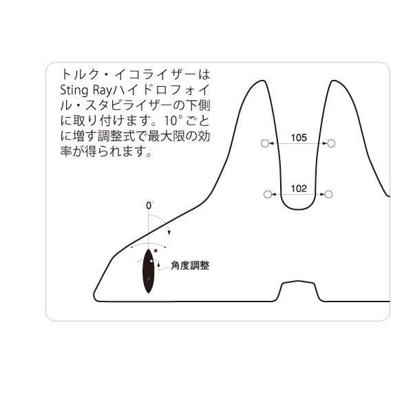 船外機 ハイドロフォイル スタビライザー 40-300馬力 船外機用 クラシック L ブラック 黒 SR-1 ボート スピード 安定 