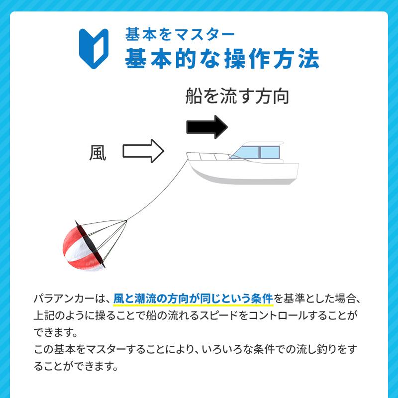 パラアンカー 6FS ボート 艇サイズ 17Ft〜19Ft以下 錨 シーアンカー パラシュート型 小型船舶｜osawamarine｜07