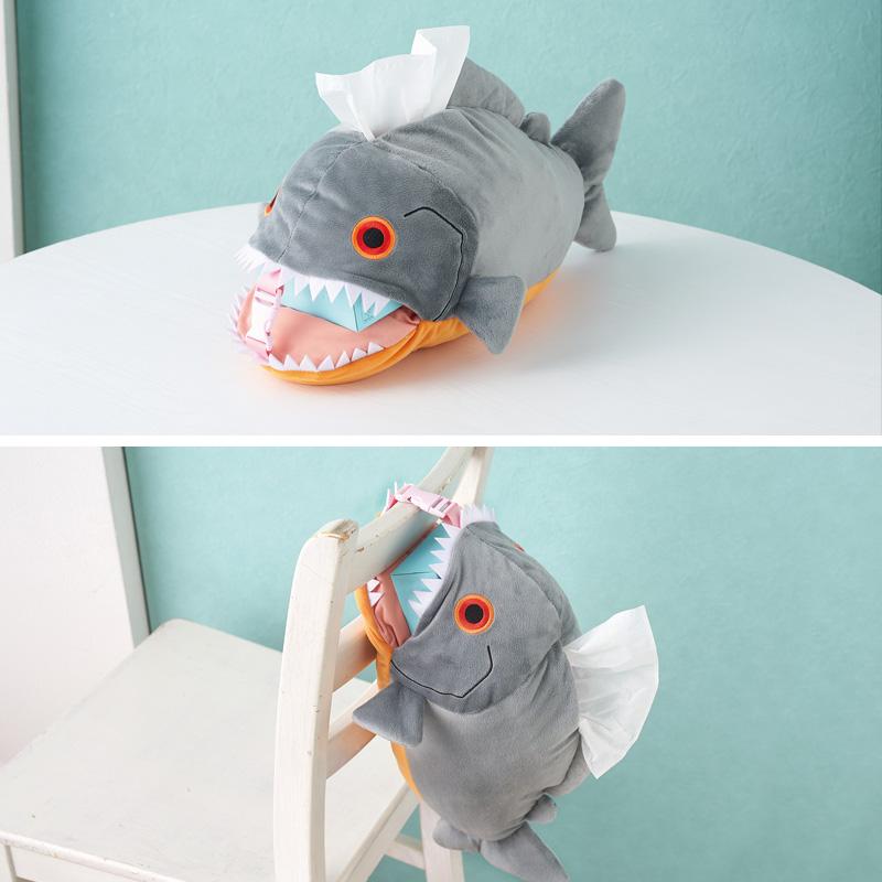 ティッシュケース 魚シリーズ アカエイ ハコフグ ピラニア 水の中の
