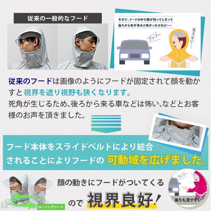 爆買 レインコート 雨先案内人 サイクルレインコート トキワ