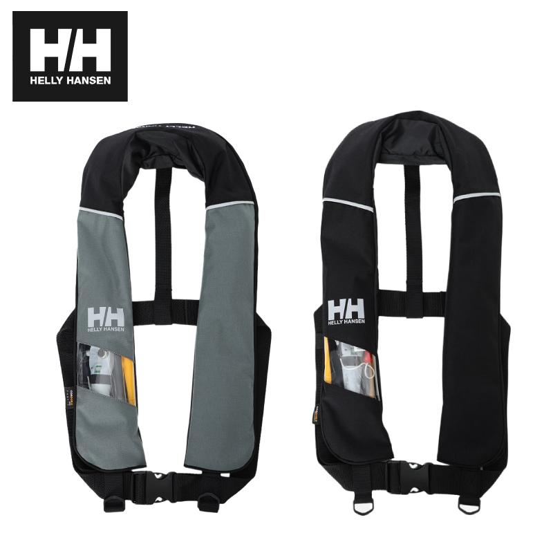 ヘリーハンセン ライフジャケット　ブラック L HELLY HANSEN（ヘリーハンセン） ライフジャケット 自動膨張式 タイプA
