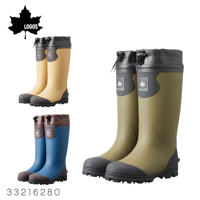 LOGOS（ロゴス） レインブーツ 長靴 スパイクレインブーツ CAMP LOGOS