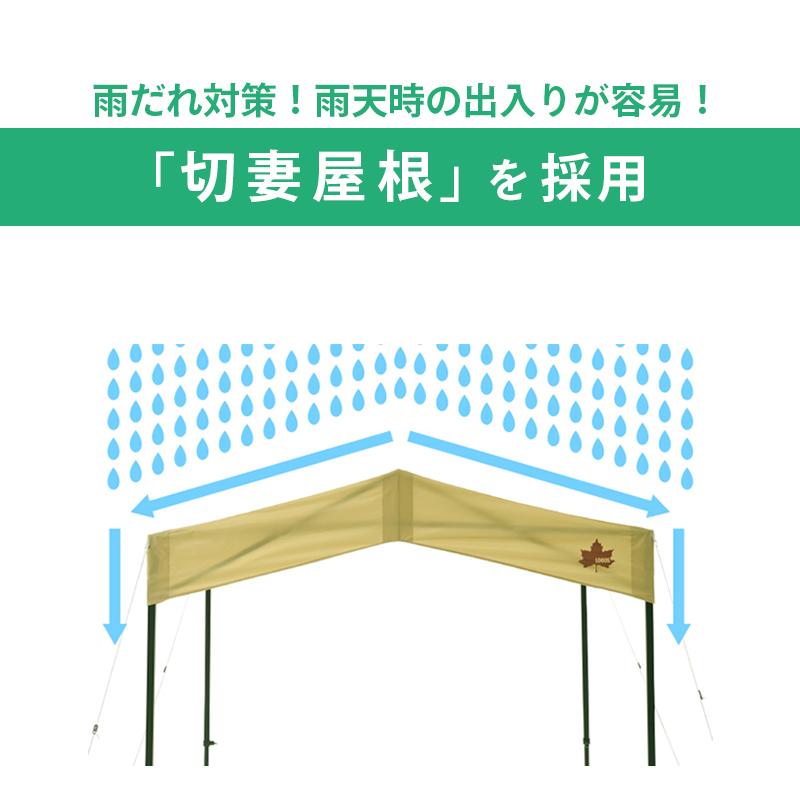 LOGOS（ロゴス） タープテント 2m 自立式タープ切妻 Qセットタープ-BE