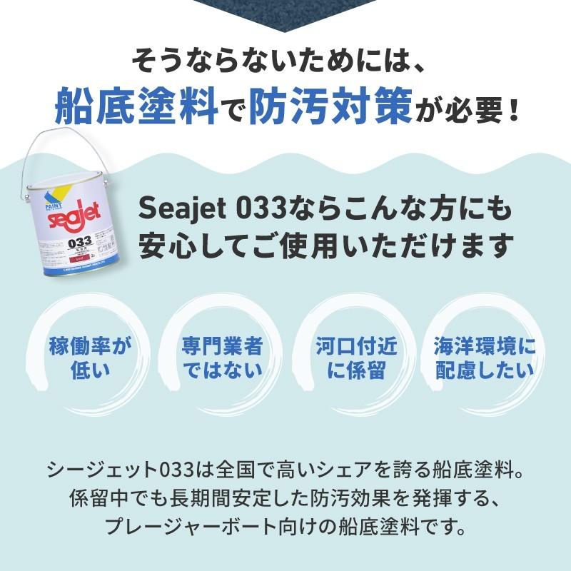 船底塗料 シージェット Seajet 033 2L 亜酸化銅タイプ 自己研磨型 中国塗料 黒 白 青 赤 マリンペイント ボート 船舶用品｜osawamarine｜04