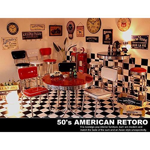 早い者勝ち Abcインテリア アメリカン雑 円形テーブル レトロ アメリカン 50 S ホワイト 丸型ダイニングテーブル T グロス ダイニングテーブル Jalapamax Tur Br