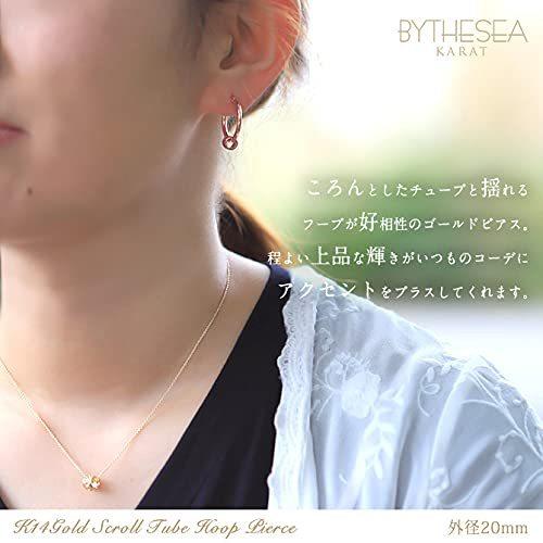超激安 リング 外径mm フープ K14ピンクゴールド ピアス ハワイアンジュエリー Bythesea スクロールチューブ ポ g レディース ヘアアクセサリー Miltonsantaclausparade Ca