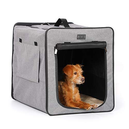 最上の品質な 犬用 ソフトクレート 折りたたみ Petsfit Petsfit ペットハウス グレー ブラウン 持ち手付き ポータブルケージ 猫 犬用品 Www Paseo Co Jp