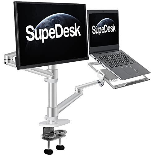 50%OFF SupeDesk ノートパソコン置き台? 液晶ディスプレイアーム ノートパソコンアーム デスクマウント モニターアーム USBグッズ